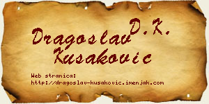 Dragoslav Kušaković vizit kartica